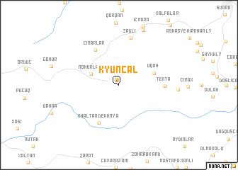 map of Kyünçal