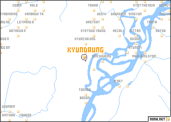 map of Kyundaung