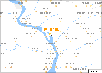 map of Kyundaw