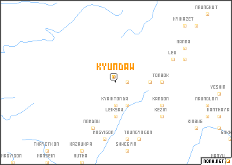 map of Kyundaw