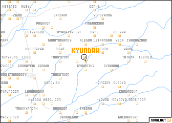 map of Kyundaw