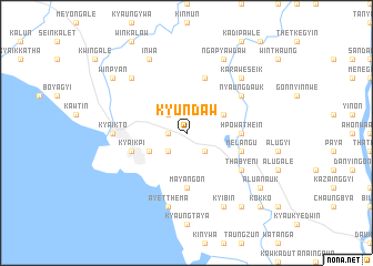 map of Kyundaw