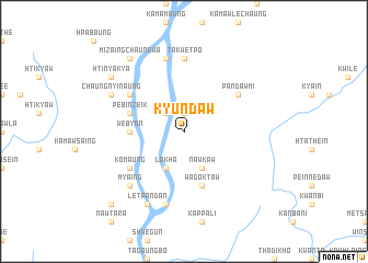 map of Kyundaw