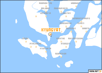 map of Kyun-gyat