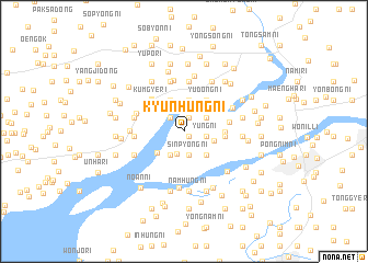 map of Kyunhŭng-ni