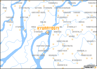 map of Kyunnyogyi