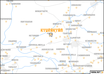 map of Kyurakyan