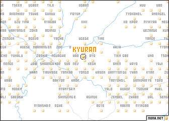 map of Kyuran