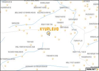 map of Kyurlevo