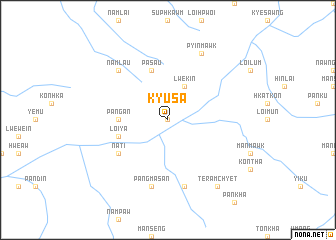 map of Kyu-sa
