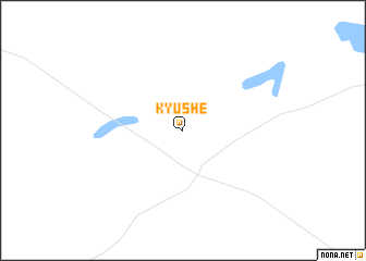 map of Kyushe