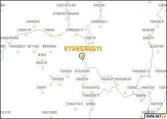 map of Kywegawgyi