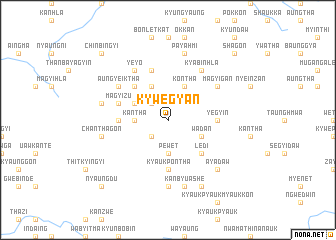 map of Kywègyan