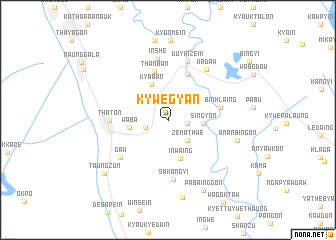map of Kywegyan