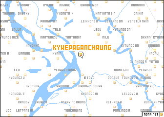 map of Kywepaganchaung