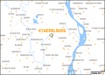 map of Kywepalaung