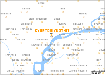 map of Kyweyaik Ywathit