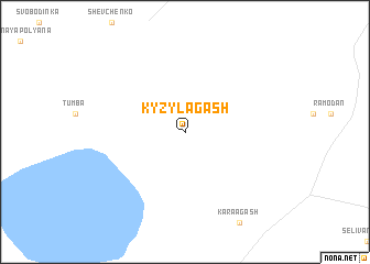map of Kyzyl-Agash
