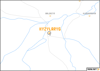 map of Kyzyl-Aryg