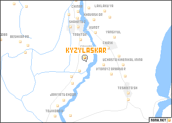 map of Kyzyl-Askar