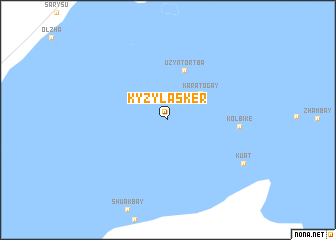 map of Kyzylasker