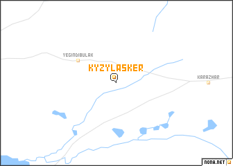 map of Kyzylasker