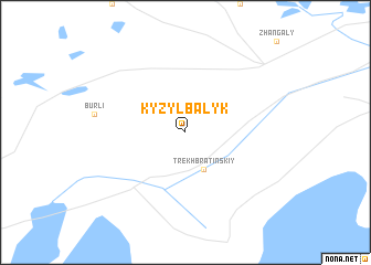 map of Kyzylbalyk