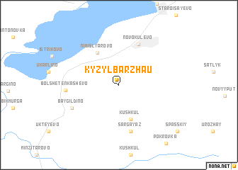 map of Kyzyl-Barzhau