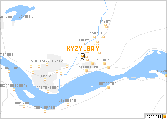 map of Kyzylbay