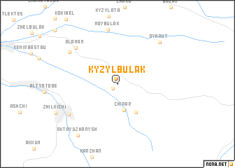 map of Kyzylbulak