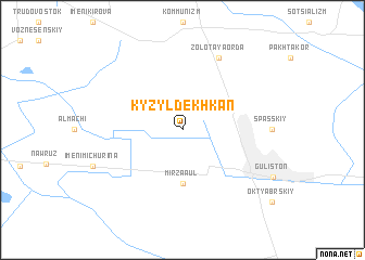 map of Kyzyldekhkan