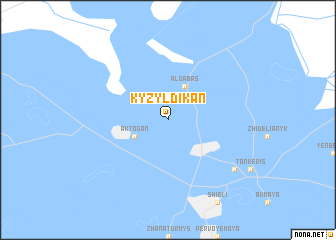 map of Kyzyldikan