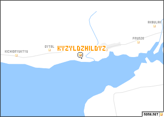 map of Kyzyldzhildyz