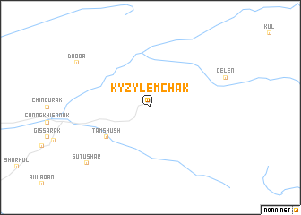 map of Kyzylemchak