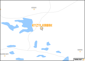 map of Kyzyl-Kabak