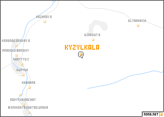 map of Kyzyl-Kala