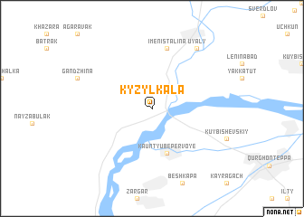 map of Kyzylkala