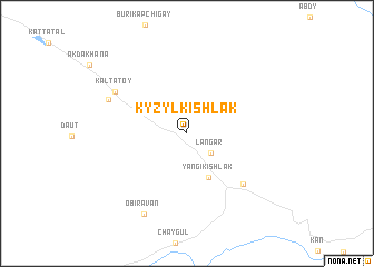 map of Kyzylkishlak