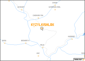 map of Kyzylkishlak