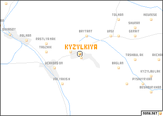 Kyzyl-Kiya map