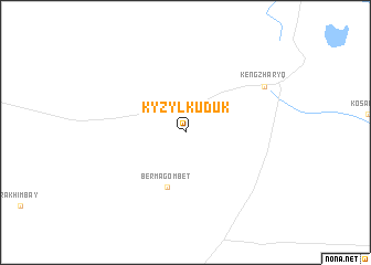 map of Kyzyl-Kuduk