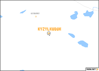 map of Kyzylkuduk