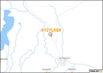 map of Kyzylkum