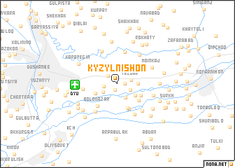 map of Kyzyl Nishon