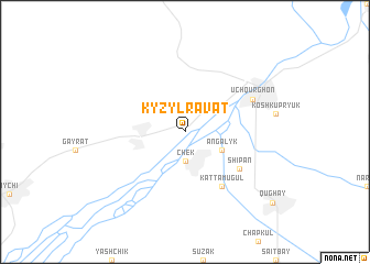 map of Kyzylravat