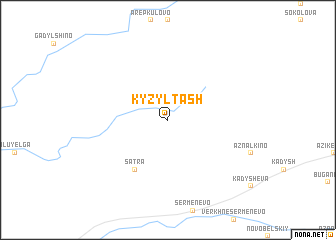 map of Kyzyl-Tash