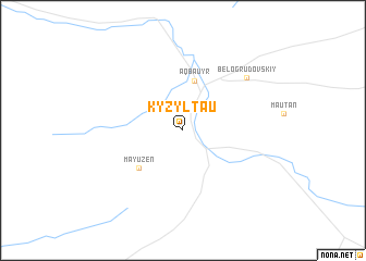 map of Kyzyltau