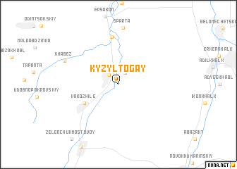 map of Kyzyl-Togay