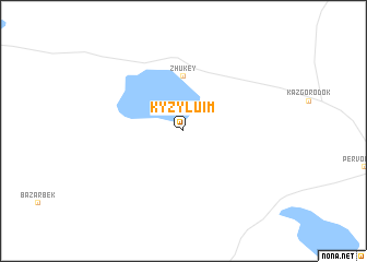 map of Kyzyluim