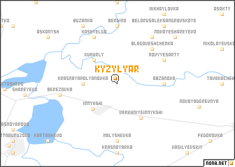 map of Kyzylyar